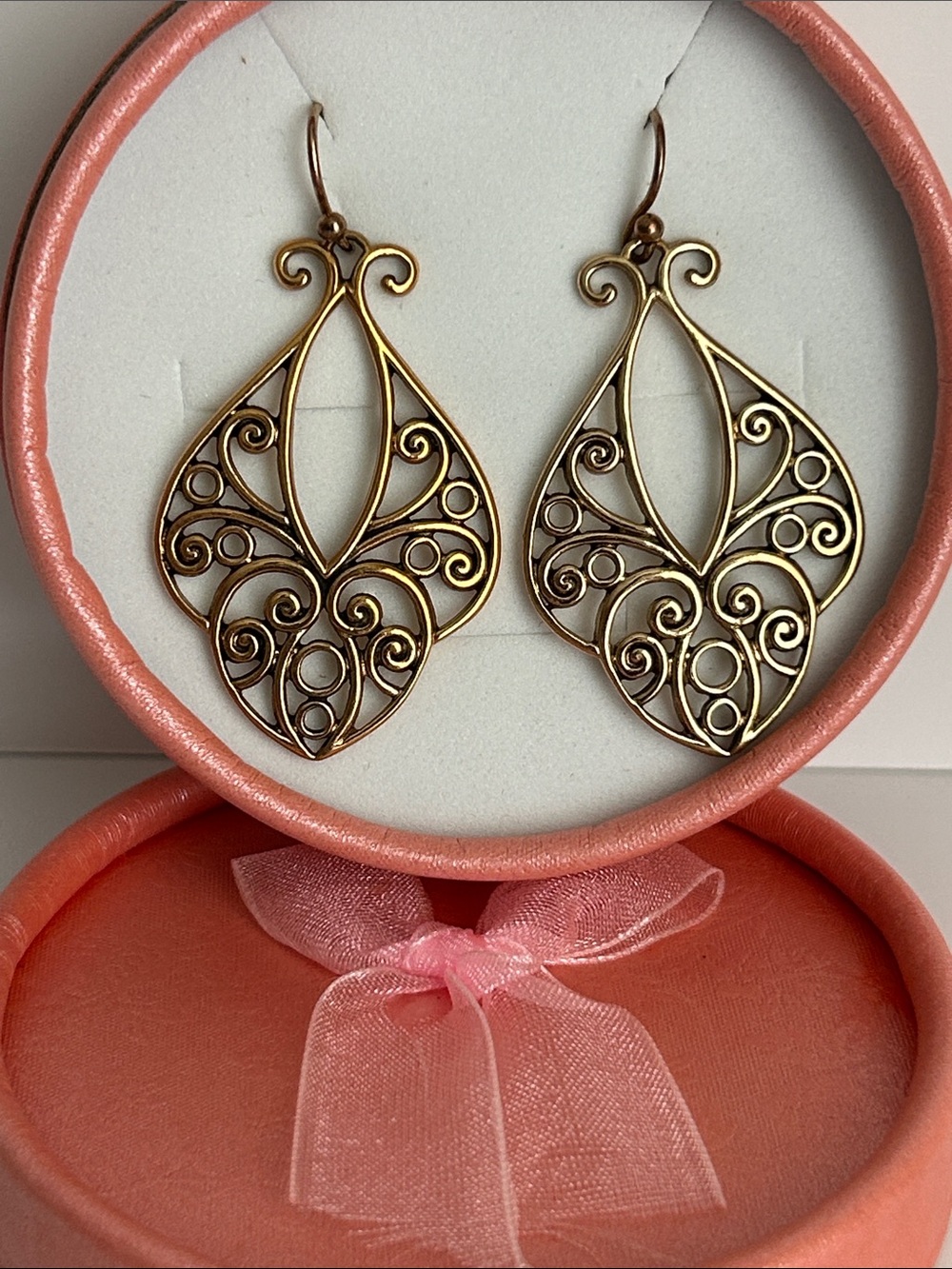 Barse Thailand teardrop Earring Bronze tone - Picture 10 of 10